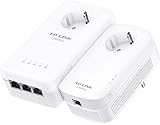 TP-Link Gigabit WLAN WiFi Powerline Adapter Set mit Steckdose AV1300 AC1350 TL-WPA8630P KIT (ideal...*